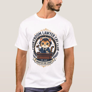 Anwalt Katzen Lustiges Katzenliebhaber Design - Ge T-Shirt