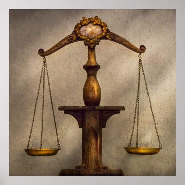 Anwalt - Maßstab - Messe und einfach Poster (Vorne)