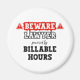 Anwalt mit billigen Stunden   Funny Attorney Magnet