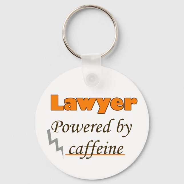 Anwalt mit Koffein Schlüsselanhänger (Vorderseite)