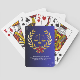 Anwalt Pokerkarten Geschenk für Weihnachten