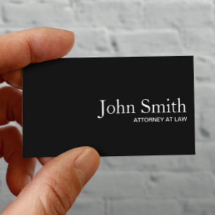 Anwalt Schlicht Black QR Code Anwalt Visitenkarte