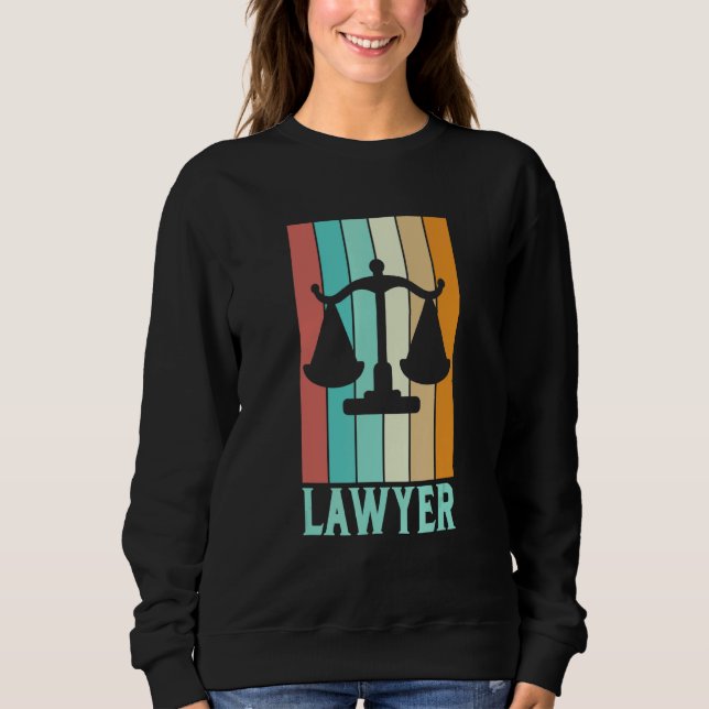 Anwalt Waagen der Justiz Anwälte Sweatshirt (Vorderseite)