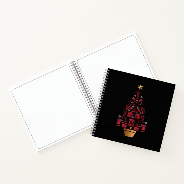 Anwalt Weihnachtsbaum Notizbuch (Innenseite)