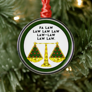 Anwalt Weihnachtsgeschenk Ornament Aus Metall