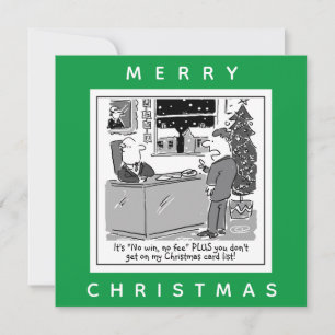 Anwälte Kein Sieg Keine Gebühr Weihnachts Cartoon Karte