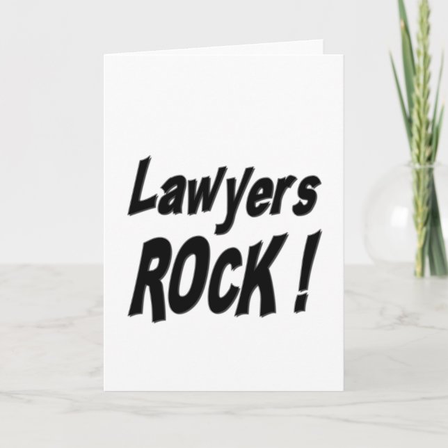 Anwälte Rock! Grußkarte Karte (Vorderseite)