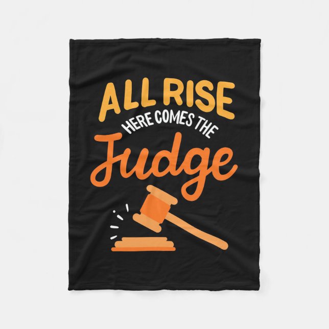 Anwältin hier kommt der Richter Fleecedecke (Vorderseite)
