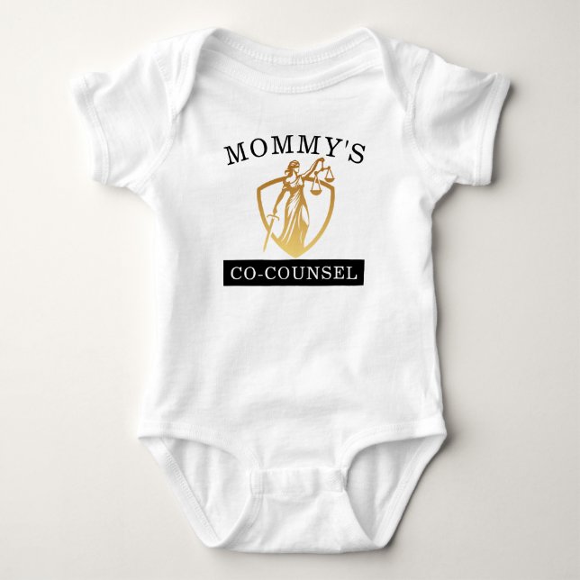 Anwältin Mama Co-Counsel Baby Gift Strampler (Vorderseite)