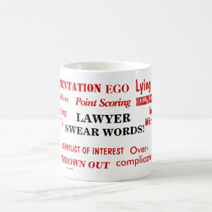 Anwältin Swear Worte annoyarend lustige Pieves Kaffeetasse