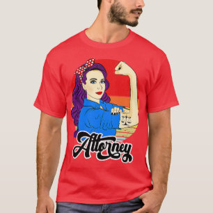 Anwältin Weibliche Gift Vintage Anwältin Starke Fr T-Shirt