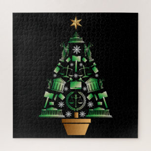 Anwaltsanwalt Weihnachtsbaum Puzzle