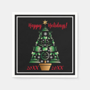 Anwaltsanwalt Weihnachtsbaum Serviette