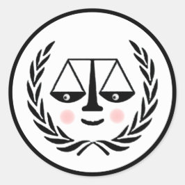 Anwaltsanwaltskanzlei Runder Aufkleber