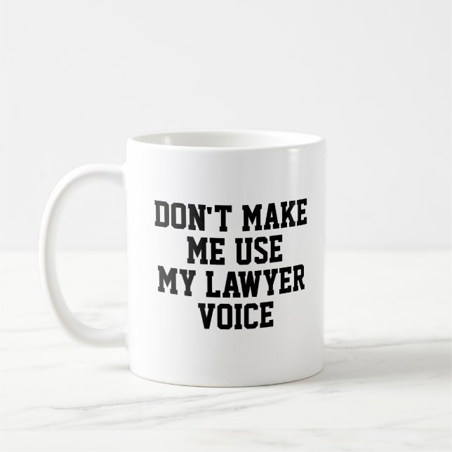 Anwaltsbüro - Geschenkidee Tasse | Funny Quote Slo (Links)