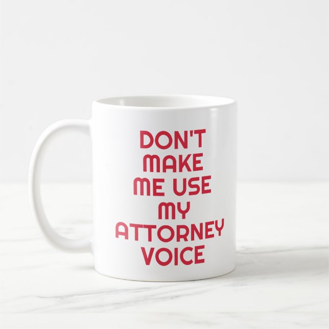 Anwaltsbüro Geschenkidee Tasse Funny Quote Slogan  (Links)