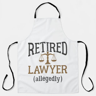 Anwaltskanzlei, angeblich "Retirement Attorney" Schürze