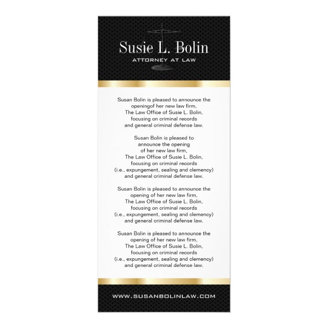 Anwaltskarte Werbekarte (Vorne)