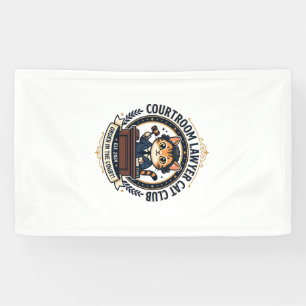 Anwaltskatze Lustiges Katzenliebhaber-Design - Ger Banner