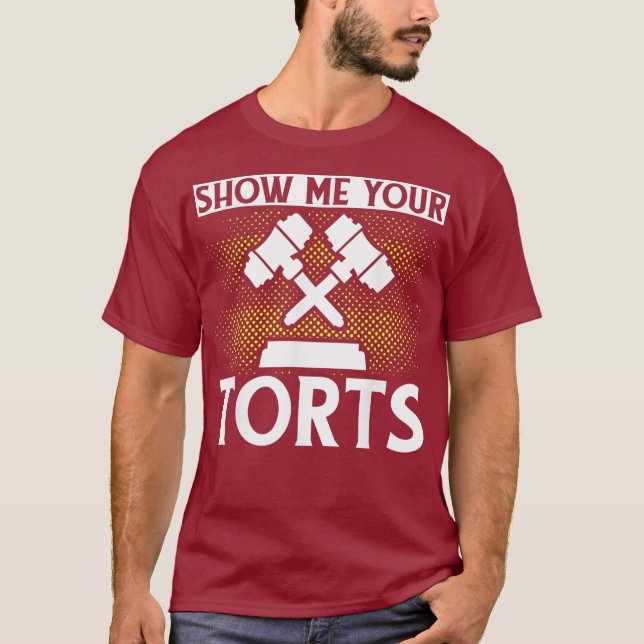 Anwaltsstudentin zeigt mir Ihre Meinung T-Shirt (Vorderseite)