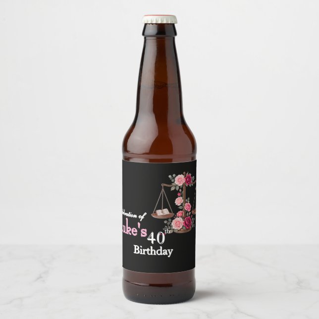 Anwaltstag Bierflaschenetikett (Vorderseite)