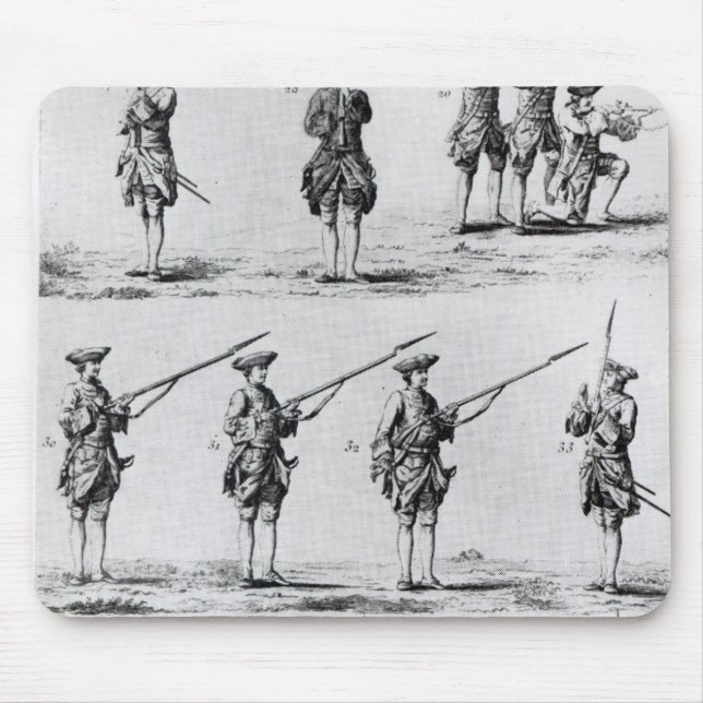 Anweisungen für ein Bajonett-Bohrgerät Mousepad (Vorne)