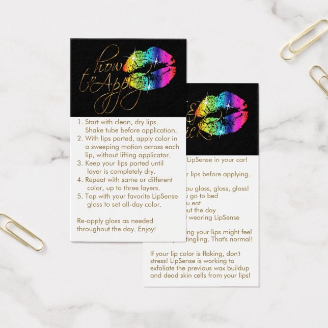 Anwenden & Tipps - Regenbogenlippen (Büro)