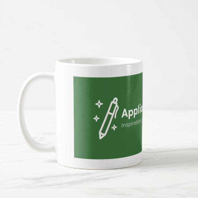 Anwendung auf das Life-Logo Kaffeetasse (Links)