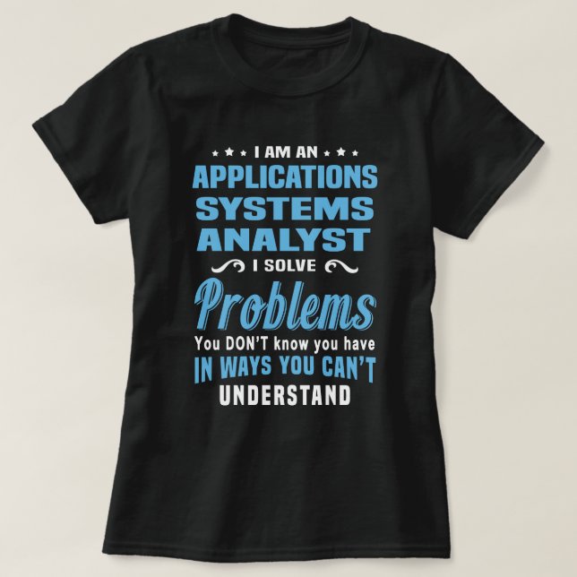 Anwendungssystemanalytiker T-Shirt (Design vorne)
