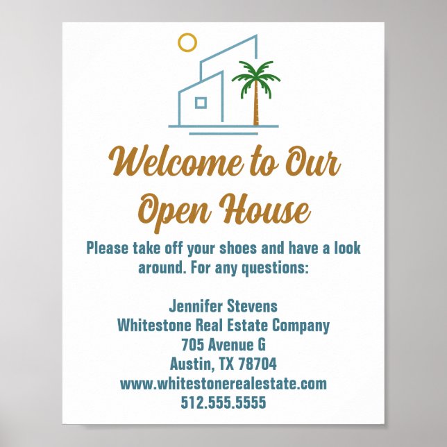 Anwesen Company Custom Open House Poster (Vorne)