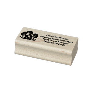 Anwesen Company Forest House Rücksendeadresse Gummistempel