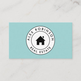 Anwesen-Geschäftskarte des blauen Kreishauslogos Visitenkarte