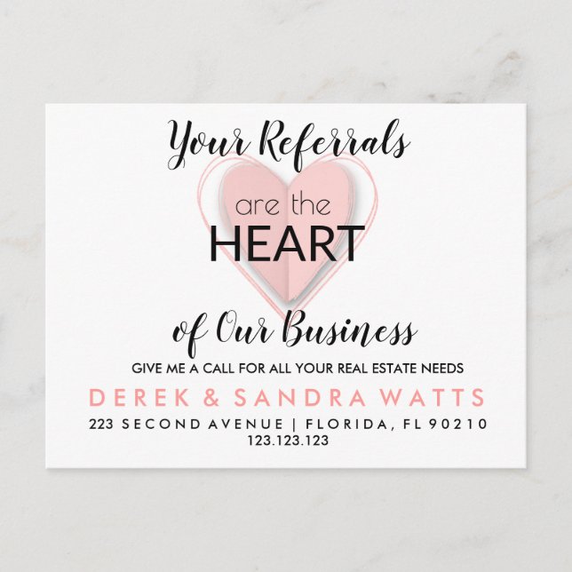 Anwesen Happy Valentine's Day Announcement Pos Ankündigungspostkarte (Vorderseite)