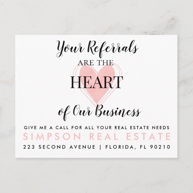 Anwesen Happy Valentine's Day Announcement Pos Ankündigungspostkarte (Vorderseite)