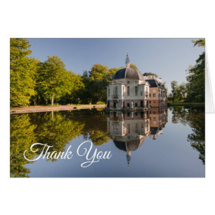 Anwesen im Teich reflektiert Vielen Dank Blank Not