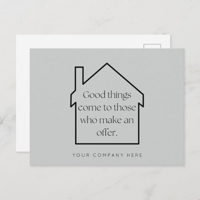 Anwesen Marketing für die Landwirtschaft Postkarte (Vorne/Hinten)