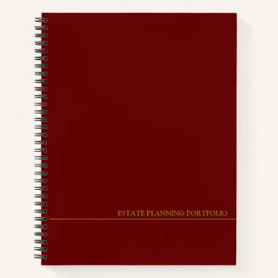 Anwesen Planning Portfolio - Schwarz   Blue Notebo Notizbuch