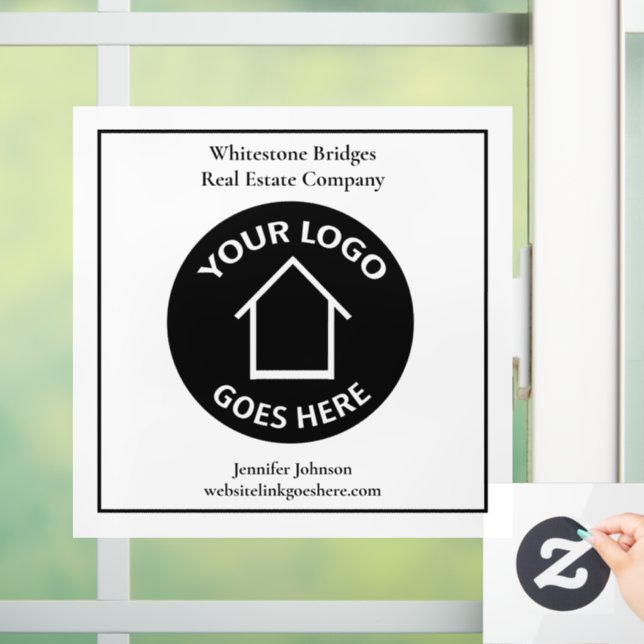 Anwesen-Unternehmen für benutzerdefinierte Logos R Fensteraufkleber (Zuhause)