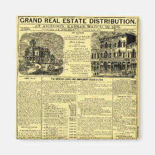 Anwesen-Zeitungsannonce Kansas wirkliche Magnet