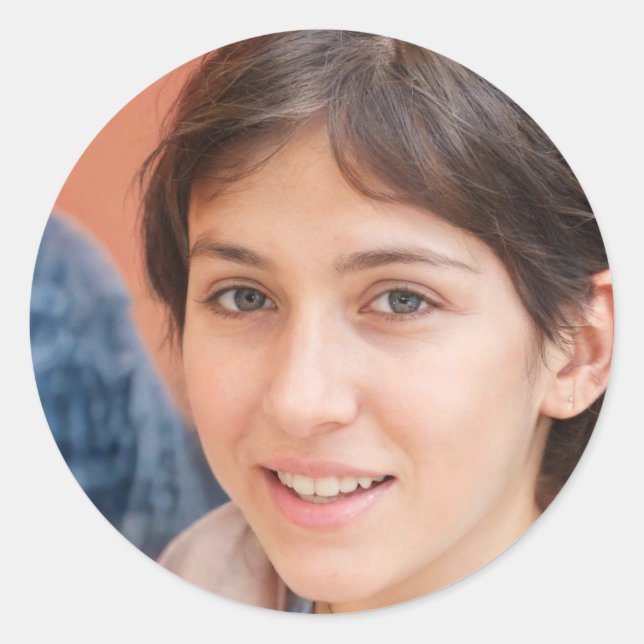 anwesend sein runder aufkleber (Vorderseite)