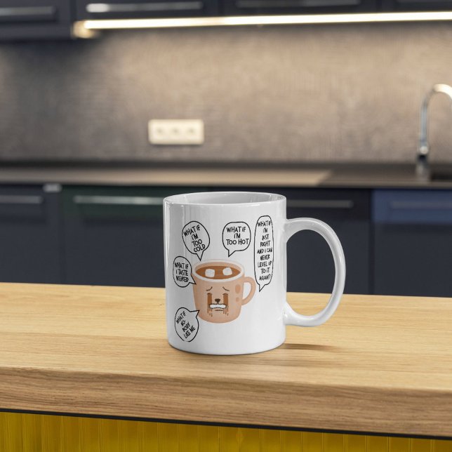 ANXIETEA White 11oz Keramik Tasse (Von Creator hochgeladen)