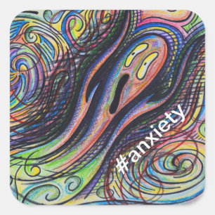 #anxiety Aufkleber
