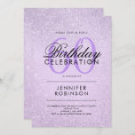 Any Age Birthday Lavender Purple Glitter Paint Einladung<br><div class="desc">An elegant "Any Age" Birthday party Einladung tplate with a modern Lavender Purple Glitter Paint "Look" Motiv and an easy to personalize text. Perfekt for any chance!</div>