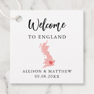 Any Color United Kingdom Wedding Welcome Bag Geschenkanhänger