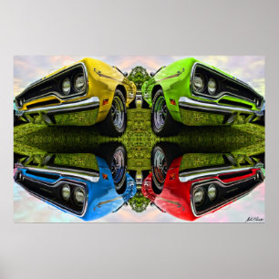 Any Flavor You Like - 1970 Plymouth Road Runner Poster