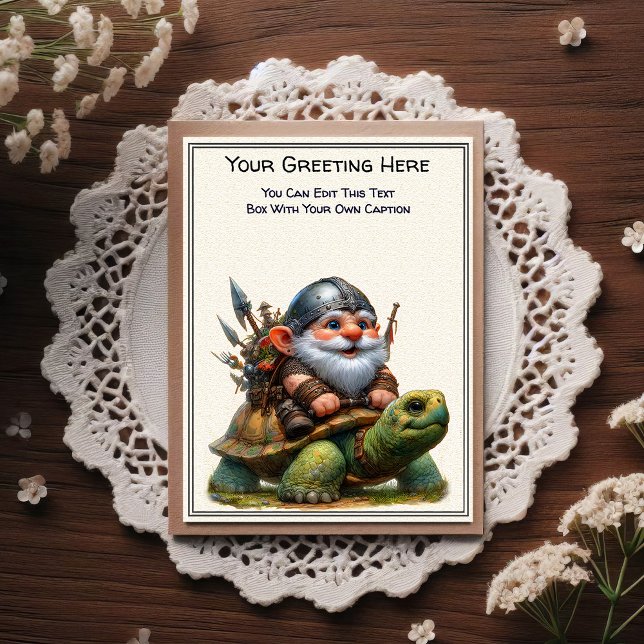Any Occasion Gnome and Elven Warrior Storybook Postkarte (Von Creator hochgeladen)
