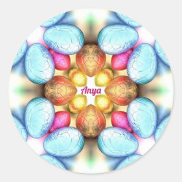 ANYA ~ EASTER ~WOW! Hübsche Eier Ostergeburt ~ Runder Aufkleber