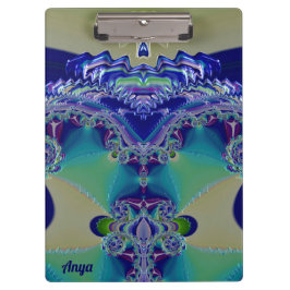 ANYA ~ WOW! STÄRKEN! Aqua Gelb Blau und Grün Klemmbrett