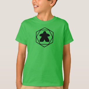 Anytime Meeple Black Art Boys Shirt