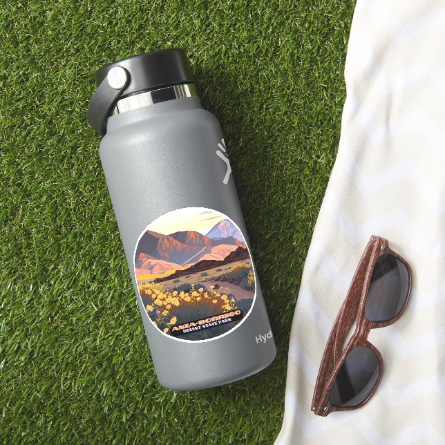 Anza Borrego Desert Staat Park California Aufkleber (HydroFlask Insitu)